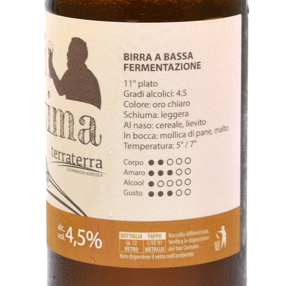 etichetta 1 BIRRA MAI L'ULTIMA BIONDA 50 CL
