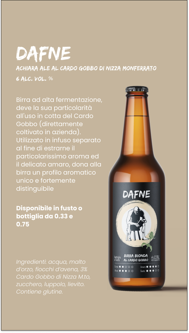 etichetta 1 BIRRA DAFNE 33 CL