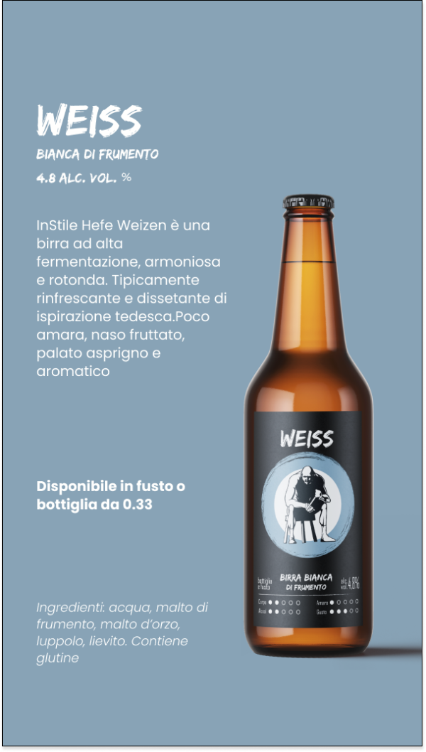 etichetta 1 BIRRA WEISS 33 CL