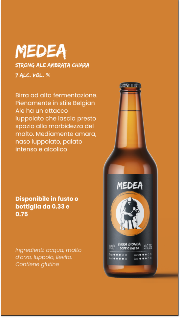 etichetta 1 BIRRA MEDEA 33 CL