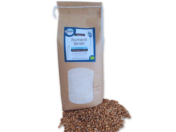 FARINA DI FRUMENTI TENERI ANTICHI INTEGRALE 1 KG BIO (foto)