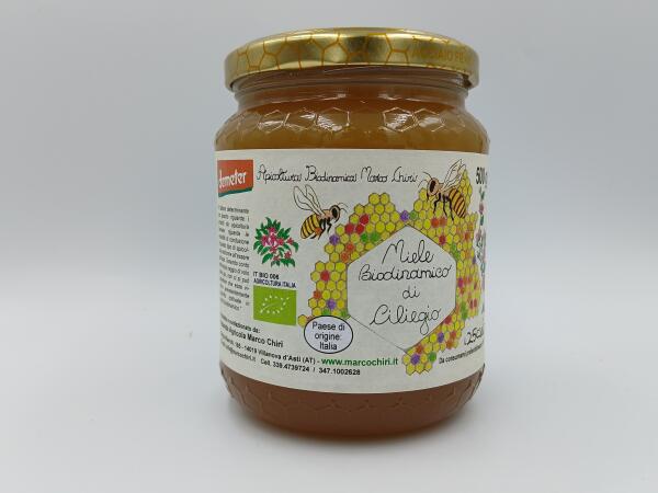 MIELE DI CILIEGIO BIO BIODINAMICO 500 GR (foto)