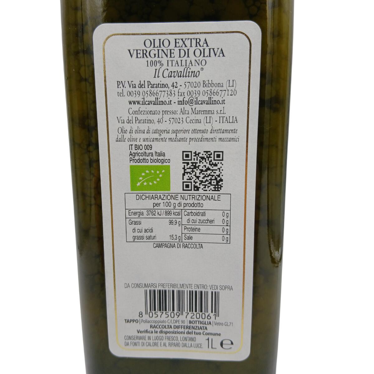 etichetta 1 OLIO EVO 1 LT BIO