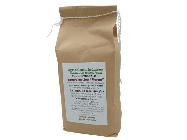 FARINA INTEGRALE DI GRANO ANTICO VERNA 1 KG (foto)