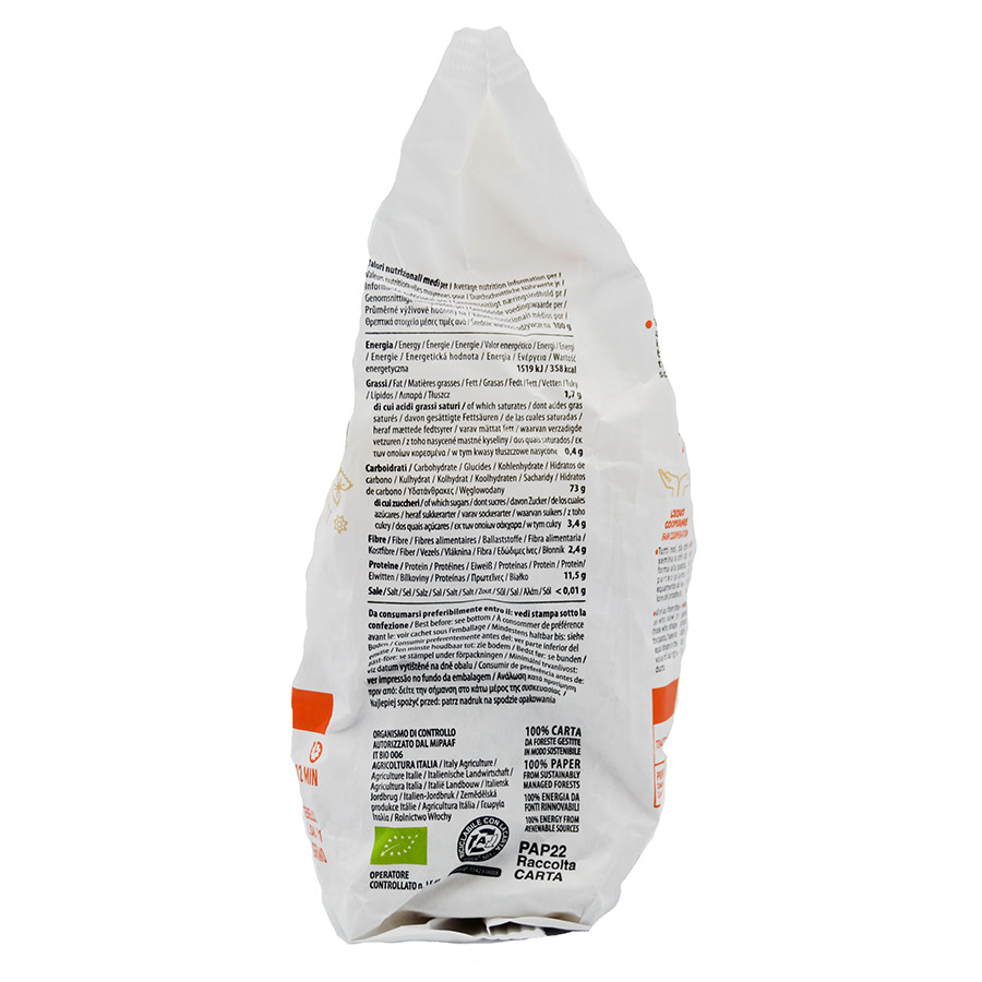etichetta 2 Orecchiette semola di grano duro trafilate al bronzo 500 gr bio