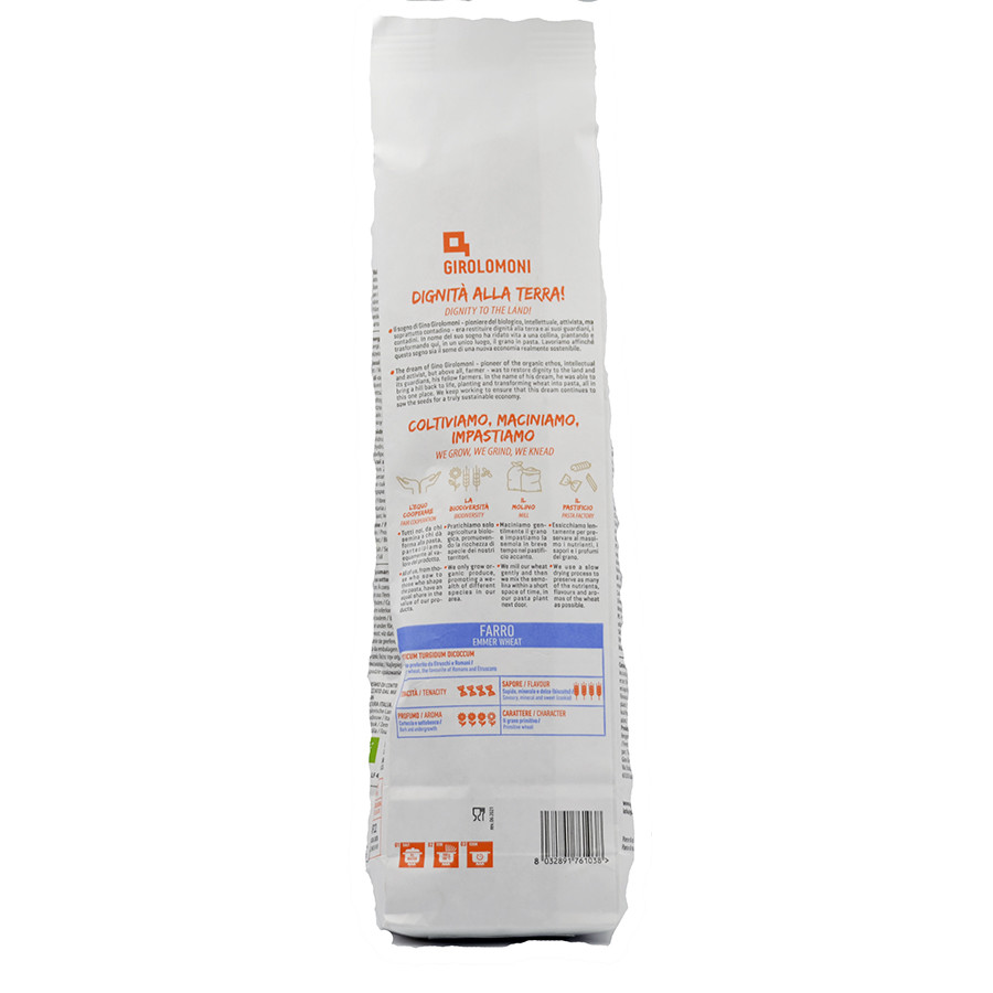 etichetta 1 Spaghetti farina di farro 500 gr. bio