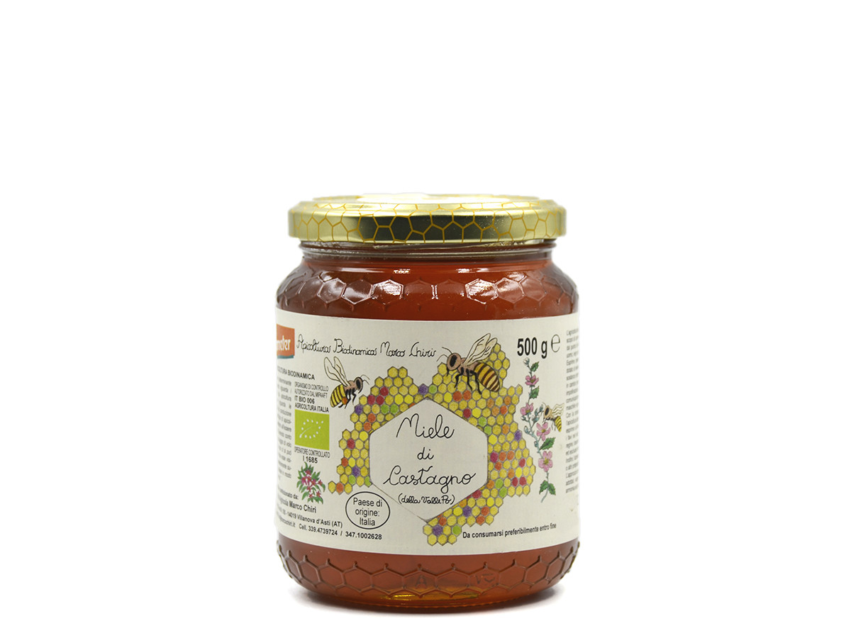 foto 1 MIELE DI CASTAGNO BIO BIODINAMICO 500 GR