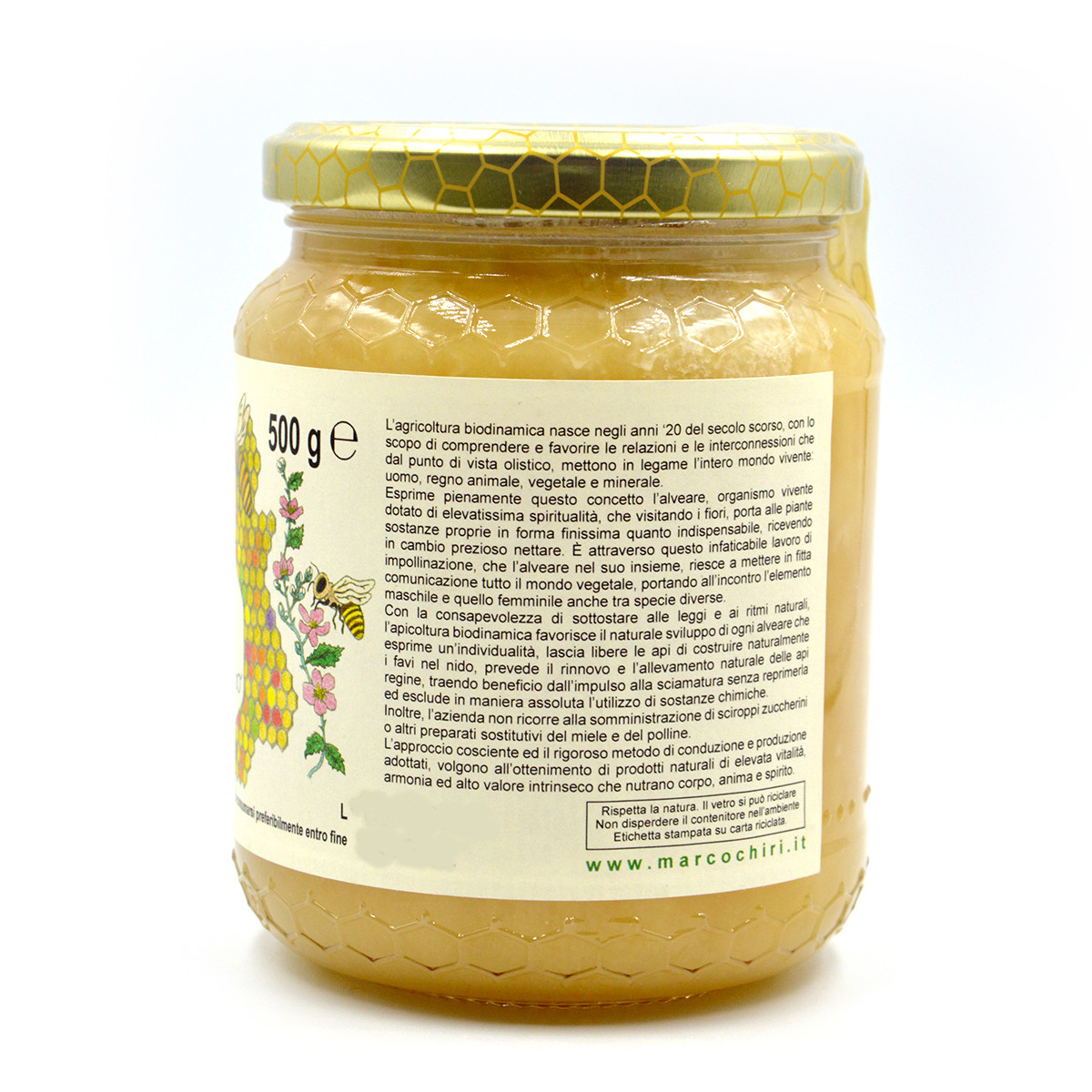 etichetta 2 MIELE DI RODODENDRO BIO BIODINAMICO 500 GR