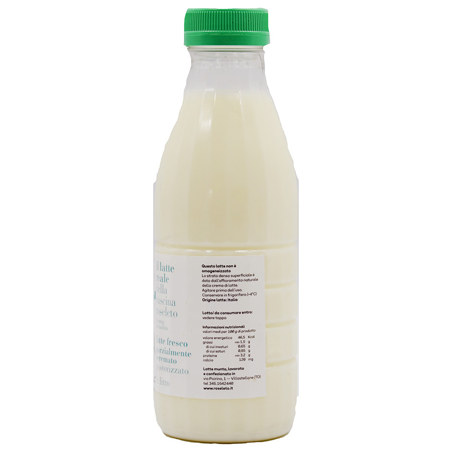 etichetta 1 LATTE FRESCO PARZIALMENTE SCREMATO 500 ML
