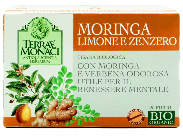 Tisana moringa limone e zenzero 20 filtri 30 gr bio (foto)