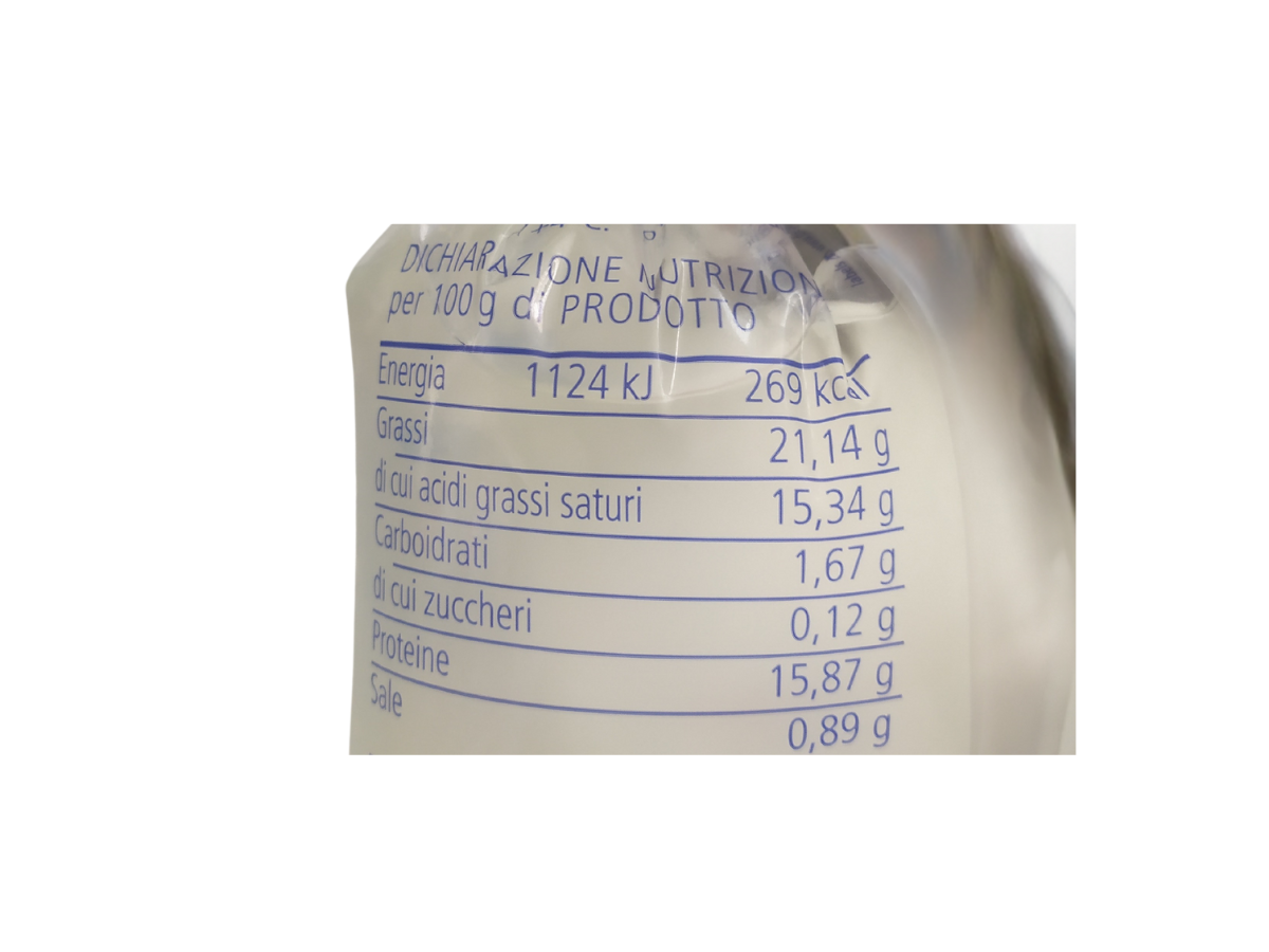 etichetta 1 MOZZARELLA DI BUFALA 180 GR