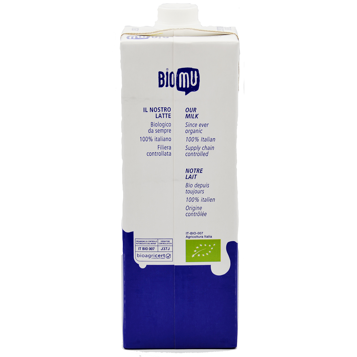 etichetta 4 LATTE UHT INTERO 1 LT BIO