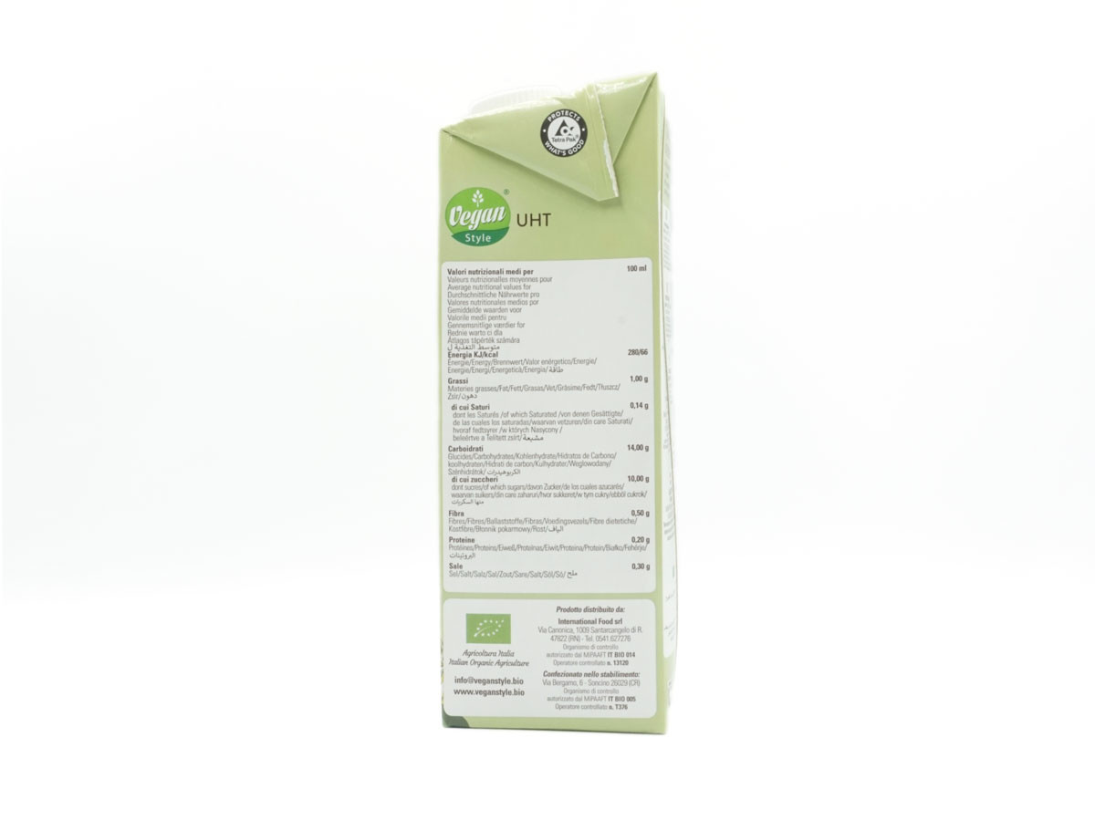 etichetta 3 Bevanda vegetale di riso 1 lt bio