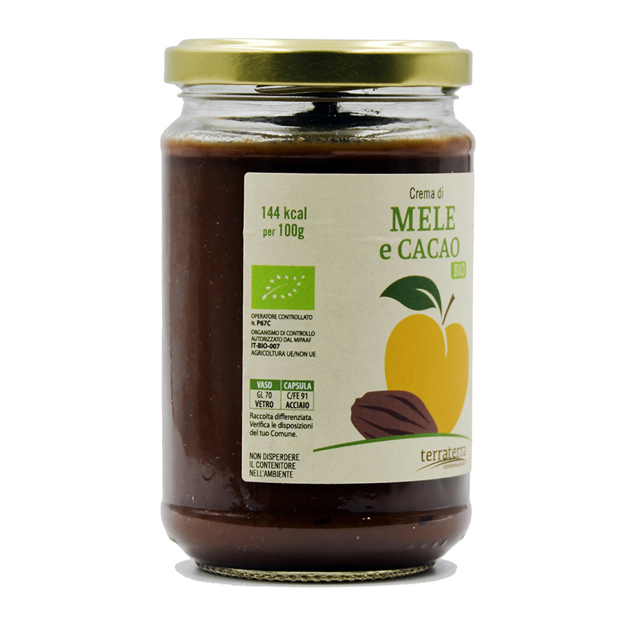 etichetta 1 Crema mele e cacao 320 gr bio